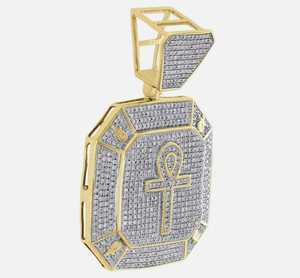 Pendentif Croix de Jésus Hip Hop Iced Out en Argent 925, Pendentif de Foi Chrétienne, Bijou Religieux, Pendentif Bling pour Rappeur - Product Image 2
