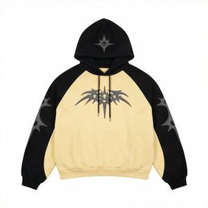 Sweat-shirt à capuche basique en coton mélangé, style streetwear tendance hip-hop, 100% coton tissé, personnalisable, pour l'automne et l'hiver - Product Image 1