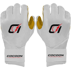 Gants de frappe de baseball personnalisés, couleur unie, évacuation de l'humidité, légers, paume en cuir Cabretta, dos en cuir de vachette, performance athlétique - Product Image 3