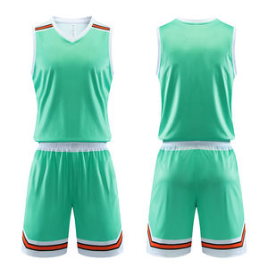 Ensemble d'uniformes de basketball personnalisés très demandés, imprimés, respirants, écologiques, avec maillot, short et débardeur pour une performance optimale - Product Image 6