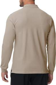 เสื้อโปโลชาย แขนยาว ผ้าฝ้าย สำหรับกอล์ฟ เทนนิส ใส่ทำงาน ใส่เที่ยว ลำลอง มีกระดุม 3 เม็ด เนื้อผ้านุ่มพิเศษ - Product Image 3