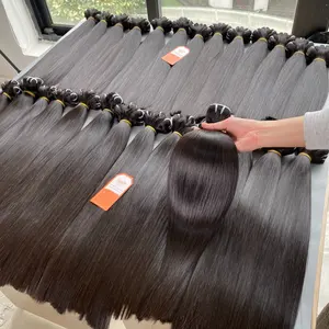 Cuticle Aligned Straight Weft Hair Extensions Remy Vietnamese 100% Human Hair Double Drawn Pure Raw Unprocessed Virgin Raw Hair