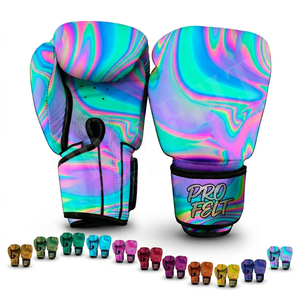 Guantes de Boxeo Personalizados para Deportes de Interior y Exterior, para Mujeres y Niños, Ligeros, Duraderos, de Cuero PU, para Entrenamiento y Sparring - Product Image 1