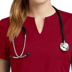 Tenue Médicale Unisexe : Blouse à Manches Courtes Col V et Pantalon Cargo pour Soins Infirmiers, Hôpital, Santé, Médecin, Infirmière – Tissu Tissé Ajusté - Product Image 5