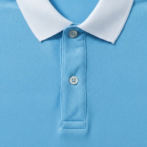 เสื้อโปโลผู้ชายสั่งทำขายส่ง ผ้าคอตตอนปิเก้ แขนสั้น สีพื้น สวมใส่สบาย เหมาะสำหรับกอล์ฟ ปักโลโก้ พิมพ์ลาย แห้งเร็ว น้ำหนัก 220 กรัม - Product Image 5