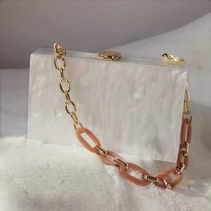 Bolso de Fiesta de Resina Hecho a Mano de Lujo para Damas, Accesorio de Moda de Cristal, Bolso de Mano - Product Image 2