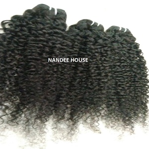 Cheveux humains indiens bruts pour le dropshipping, cuticules alignées, provenant d'un seul donneur, ondulés, bouclés birmans, ondulation naturelle, cheveux humains indiens bruts bouclés - Product Image 5