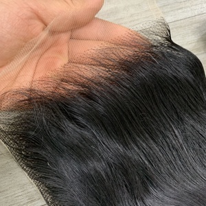 100% cheveux vietnamiens 5x5 6x6 HD fermeture dentelle naturelle droite naturelle ondulée cuticules alignées suisse 13x4 13x6 frontale - Product Image 4