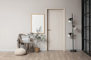 Puerta de Gabinete de Madera Maciza Moderna y Minimalista de Primera Calidad, Modelo 3D, Acabado en PVC, Antideslizante, Impermeable, Fabricante Vietnamita, OEM - Product Image 4