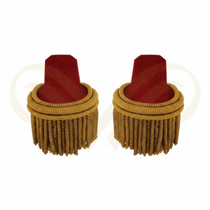 Nouvel Arrivage Épaulettes en fil métallique pour équipement de défense personnel et accessoires d'uniforme avec franges dorées - Product Image 6