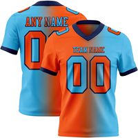 Maillot de football américain personnalisé 100% polyester sublimation, nom et numéro du joueur personnalisés, court, respirant, séchage rapide, qualité supérieure