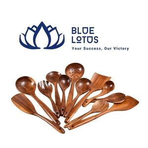 Lot de 7 mini-cuillères durables en bois d'acacia de 5,8 pouces pour miel, confiture et condiments – Lavage à la main uniquement – Cuisine - Product Image 1