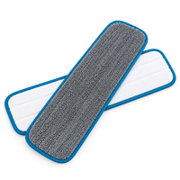 Lingettes de rechange lavables en microfibre pour balai plat, usage humide et sec, pour le nettoyage des sols en bois dur et carrelés