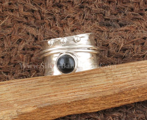 Anillo de Lujo para Hombre en Plata de Ley 925 con Amatista en Engaste Biselado, Gema Natural, Estilo Sello Turco, Hecho a Mano, Joyería Árabe Vintage - Product Image 2