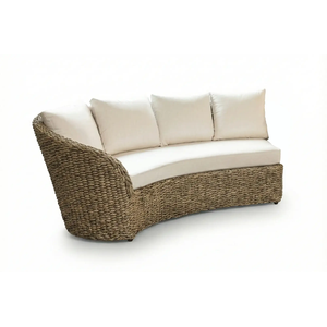Minimalist Oval Wood Coffee Table With Curved Design For Living Room - Product Image 3