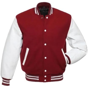 Latest Popular Wholesale Price Unisex Wool Hooded Jacket Sports Casual <b>Men's</b> Bigtall Baseball Varsity Cartoon Patchwork for <b>Men</b> - Product Image 1