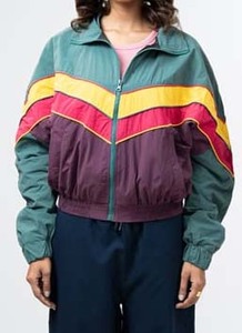 windbreaker retro sports colorblock green purple track anorak <b>jacket</b> windproof <b>waterproof</b> nylon coat outdoor Windbreaker <b>Jackets</b> - Product Image 6