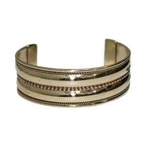 Brazalete de latón chapado en oro Joyería elegante al por mayor para boutiques y minoristas para pedir a granel - Product Image 1