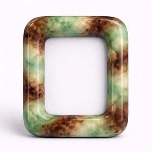 Proveedor de Marcos de Fotos Cuadrados de Resina Verde y Marrón Personalizados a Precio de Mayoreo para Decoración de Hogar de Lujo e Ideas de Regalo - Product Image 1
