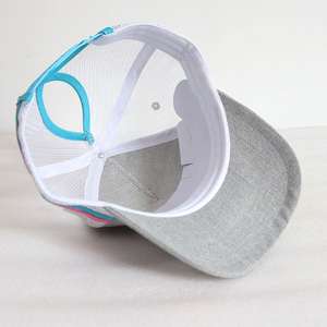 Casquette de baseball unisexe personnalisée en sergé uni, style Tucker, à visière plate, pour le sport et le camping, protection solaire, vente en gros, prix usine - Product Image 3