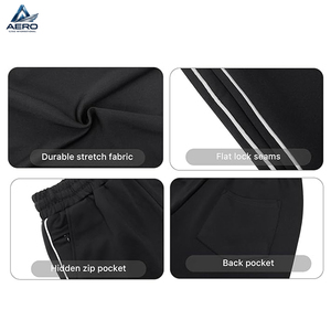 Pantalones Deportivos de Felpa con Cordón en la Cintura, Tejido de Punto, Casuales, para Gimnasio, con Logotipo Personalizado, para Hombre, a Rayas, para Fitness - Product Image 6