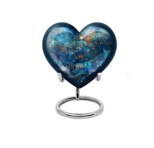 Urne commémorative en métal noir en forme de cœur de papillon, mini urne pour cendres de hommes et de femmes, urne commémorative en forme de papillon noir - Product Image 5