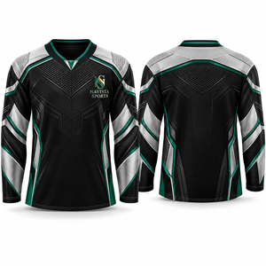 Maillot de hockey sur glace de haute qualité, uniforme d'équipe personnalisé, respirant, séchage rapide, vêtements de sport, maillot de hockey professionnel - Product Image 1