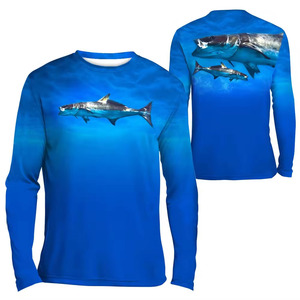 Vente en gros de maillots de pêche personnalisés, chemises de pêche performantes, séchage rapide, protection solaire, vêtements de pêche pour sports de plein air - Product Image 1