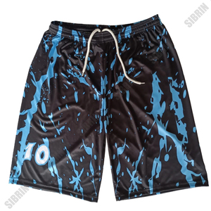 Ensemble de maillot et short de basket-ball personnalisés sublimés SIBRIN |   Concevez votre propre nom et numéro d'équipe |   100% polyester - Product Image 3