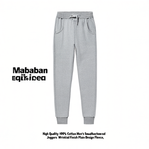 High Quality 100% Cotton <b>Men's</b> Sweatpants Bangladesh Manufacturer Joggers Casual <b>Lounge</b> <b>Pant</b> Wrinkled Finish Anti-Pilling Waist - Product Image 3