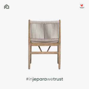 Silla de Comedor y Sillón de Madera de Teca Sólida Toba, Elegante y de Primera Calidad, con Cuerdas, para Exteriores, Patio, Jardín, Hogar, Jepara, Indonesia - Product Image 5