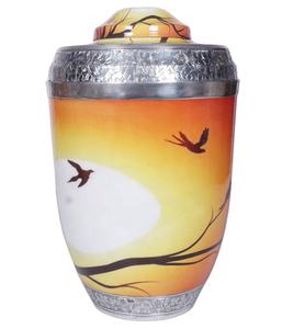 URNE DE CRÉMATION EUROPÉENNE EN MÉTAL, URNE DE CENDRES FUNÉRAIRES D'OISEAUX DE MER - Product Image 1