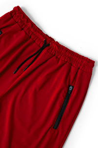 Unisex <b>Burgundy</b> <b>Shorts</b> Spandex Polyester Quick Dry Drawstring Pockets Elastic Waist Casual Running GYM Sports Athletics Wear - Product Image 4