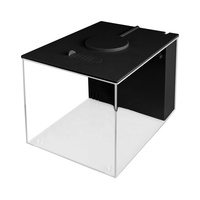 Système de filtration intégré, filtre arrière en acrylique, aquarium, mini-conteneur écologique multicolore de bureau, décoration intérieure