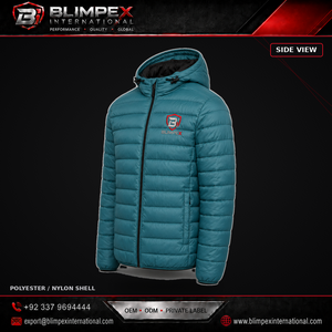 High- Quality Fashion Puffer Jacket Pakistan Factory Custom Color Casual Dyed OEM Service Winter <b>Quilted</b> Padding Hooded Men - Product Image 2