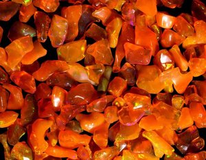 Opale d'Éthiopie orange polie, pierre brute, 6-18 mm, opale de feu naturelle Welo, vente en gros, approvisionnement en vrac - Product Image 6