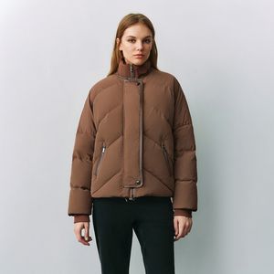 Vêtements de luxe pour femmes, manteaux d'hiver en duvet d'oie blanc à 90%, vestes matelassées pour femmes, veste respirante - Product Image 2