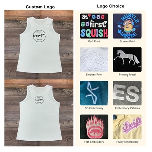 Débardeurs de sport unisexes en coton 100 % pour hommes, personnalisables avec logo, pour la course à pied et la musculation - Product Image 5