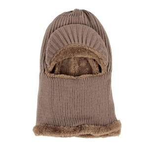 MANTIC ENTERPRISES Balaclava unisexe en tricot à carreaux pour l'hiver avec doublure en polaire, broderie 3D pour une utilisation en extérieur, taille adulte 52-54 cm - Product Image 1