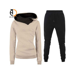 Nouvel ensemble de survêtement 2 pièces avec veste zippée personnalisée et leggings de sport, fitness et yoga - Product Image 2