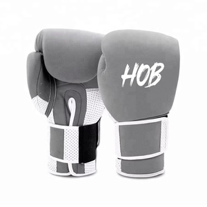 Guantes de Boxeo de Cuero Vacuno con Logotipo Personalizado Estilo Blanco, Cómodos, con Cierre de Gancho y Bucle en los Dedos, Guantes de Alta Calidad - Product Image 4