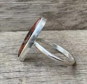 Anillo de Plata de Ley 925, anillo de piedras preciosas hecho a mano, regalo de joyería para ella, anillo de declaración bohemio, regalo de cumpleaños o aniversario - Product Image 4