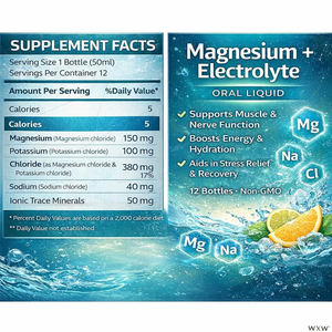 <span class=keywords><strong>Magnésium</strong></span> + Électrolytes Liquide Oral Soutien Musculaire et Nerveux Énergie Hydratation Soulagement du <span class=keywords><strong>Stress</strong></span> Récupération Bouteilles <span class=keywords><strong>de</strong></span> 50 ml Complément Alimentaire - Product Image 6