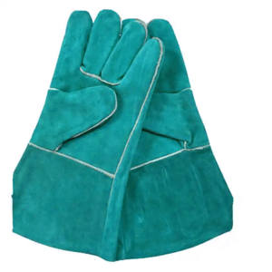 Gants de soudage en cuir de vachette pleine fleur, résistants à la chaleur et aux étincelles, gants de lutte contre l'incendie, gants de soudeur industriels robustes - Product Image 6