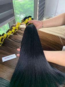 ผมต่อแบบดิบๆชาวเวียดนามแบบ100% ขนาด60ซม. ผมดิบแบบคู่สีดำธรรมชาติ - Product Image 6