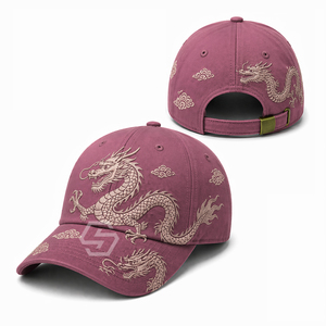 Casquette de baseball personnalisée brodée en gros, casquette en coton réglable à 6 panneaux, casquette unisexe tendance avec boucle métallique - Product Image 2