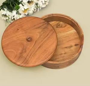Caja de Madera de Estilo Clásico para Chapati, Contenedor de Almacenamiento para Roti - Product Image 1