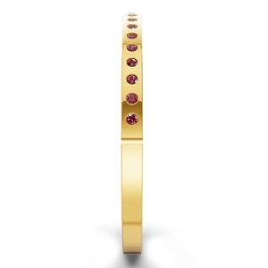 สร้อยข้อมือแบบเปิดได้ประดับเพชรคอนยัคสีทอง14K สุดอินเทรนด์สุดพิเศษพร้อมตัดกลม - Product Image 3