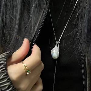 Vente en gros de pendentifs baroques rétro, ornements en perles baroques naturelles avec réglage, vente au détail/dropshipping - Product Image 1