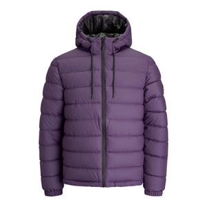 Veste d'hiver matelassée pour homme, best-seller, en toile, coupe-vent, chaude, service OEM, couleurs personnalisables sur le devant - Product Image 4